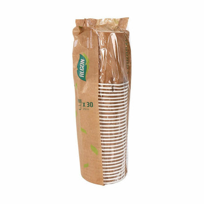 Ice Cream Algon Disposable Paper Kraft Paper 30 Pieces 250 ml (20 pieces)