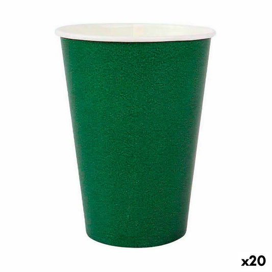 Ice Cream Algon Disposable Paper Green 20 Pieces 220 ml (20 pieces)