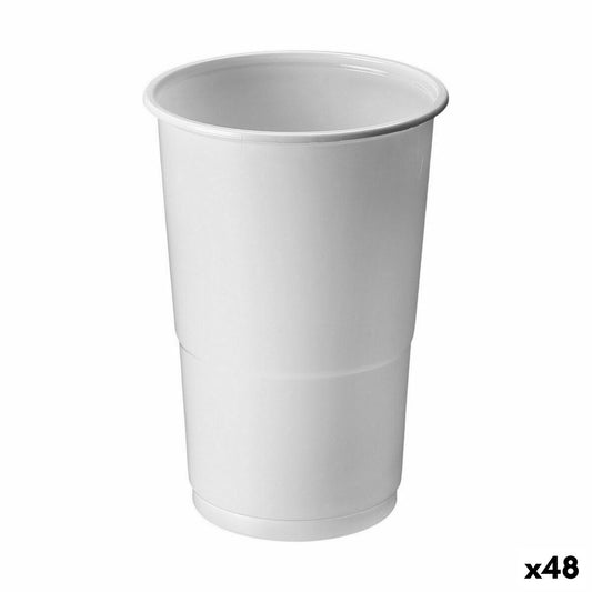 Set of reusable glasses Algon White 25 Pieces 250 ml (48 pieces)