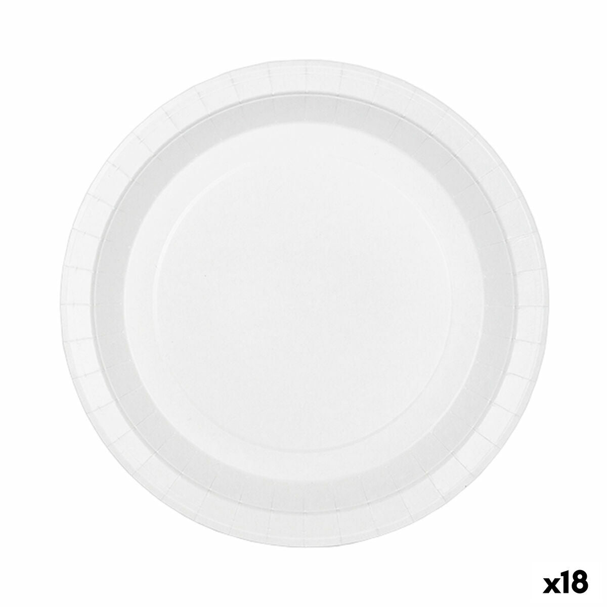 Plate Set Algon Disposable Paper White 20 Pieces 17 cm (18 pieces)