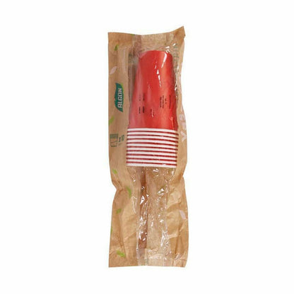 Ice Cream Algon Disposable Cardboard Red 10 Pieces 350 ml (20 pieces)