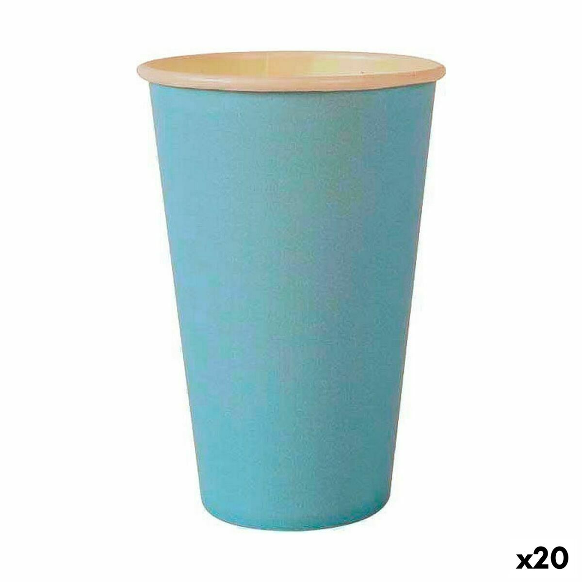 Ice Cream Algon Disposable Paper Blue 10 Pieces 350 ml (20 pieces)