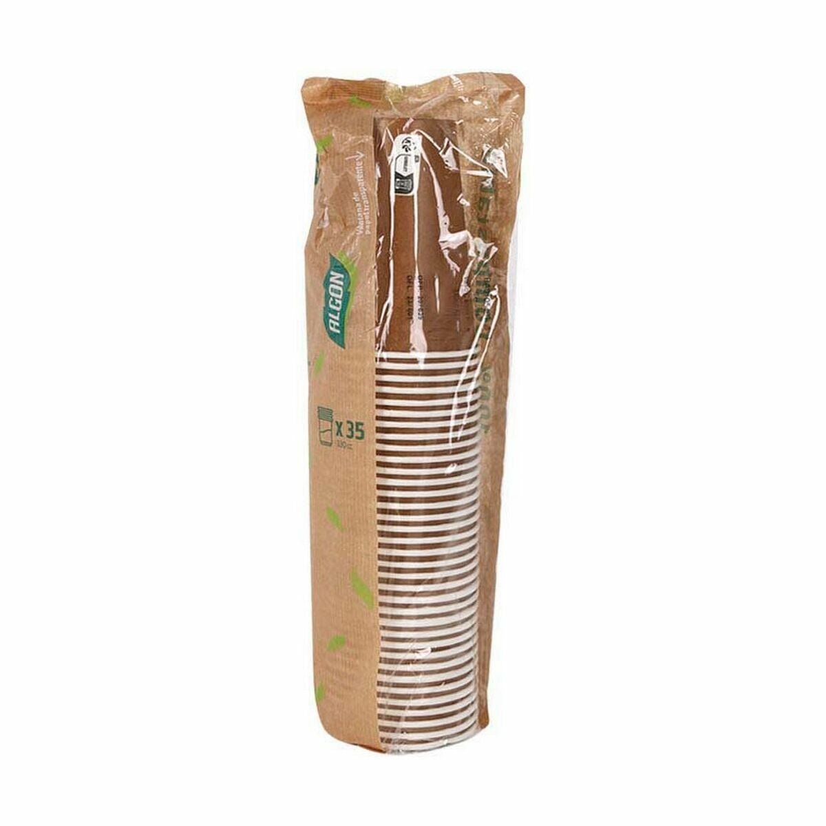 Ice Cream Algon Disposable Paper Kraft Paper 10 Pieces 350 ml (20 Count)