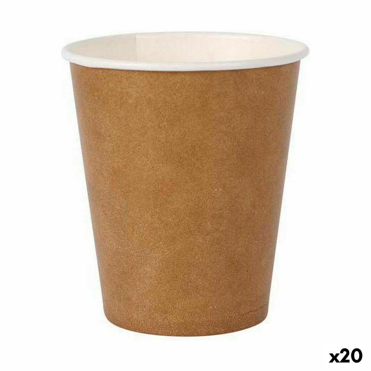 Ice Cream Algon Disposable Kraft Paper 12 Pieces 250 ml (20 Count)