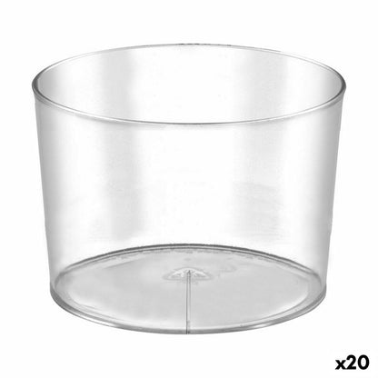 Set med återanvändbara glas Algon 230 ml Plast 12 Delar (20 antal)