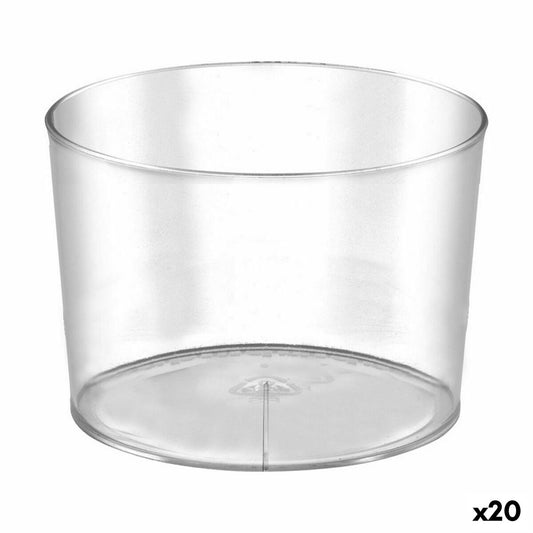 Set med återanvändbara glas Algon 230 ml Plast 12 Delar (20 antal)