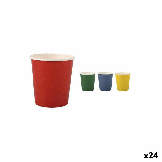 Glasset Algon Engångsanvändning Papp Multicolour 20 Delar 120 ml (24 antal)