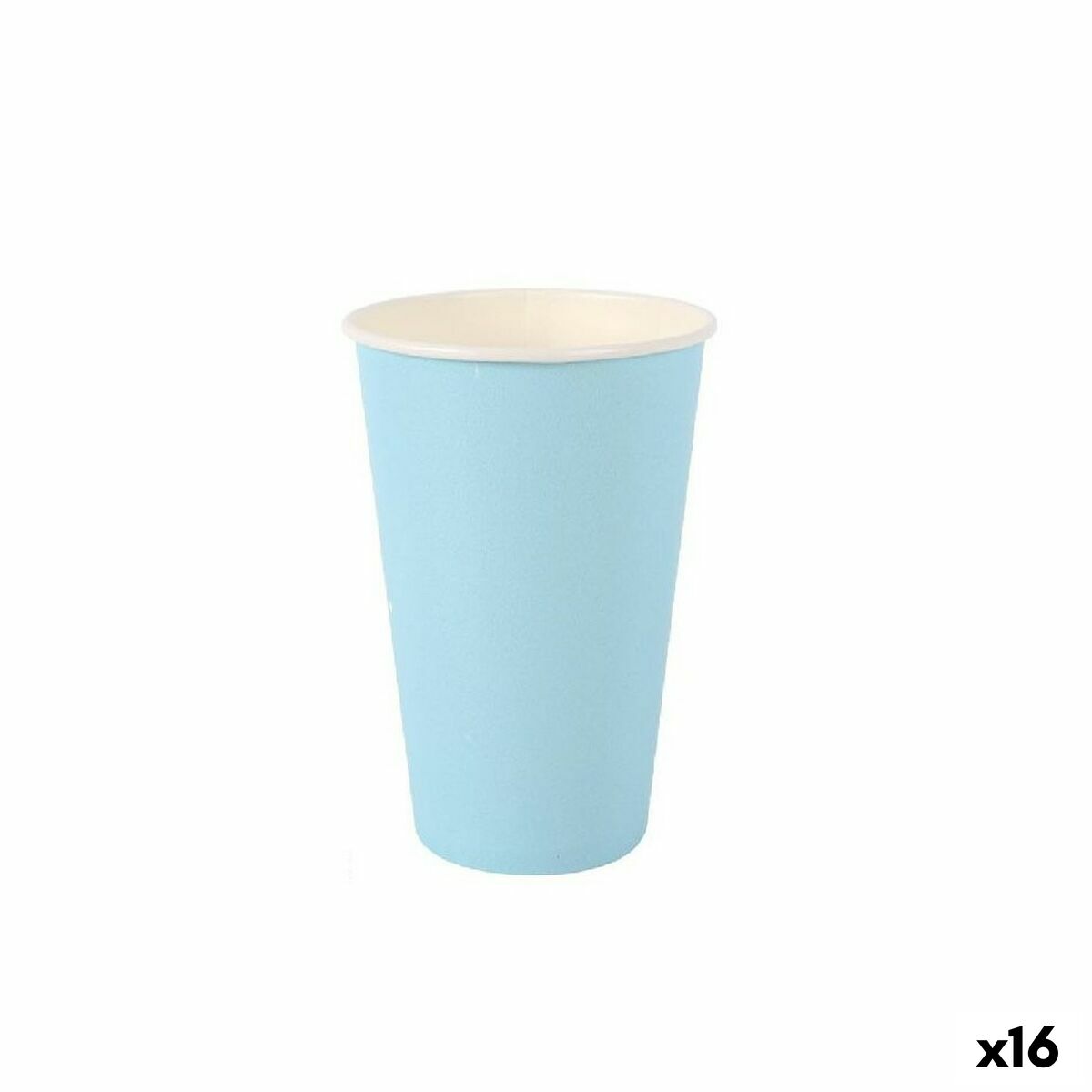 Ice Cream Algon Disposable Paper Blue 7 Pieces 450 ml (16 pieces)