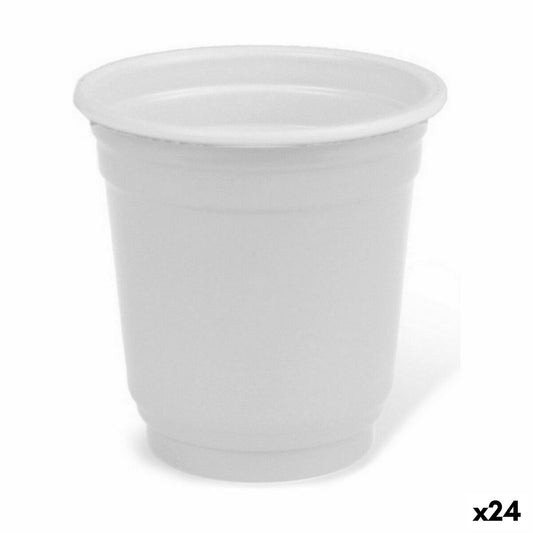 Set of shot glasses Algon Reusable White Plastic 36 Pieces 50 ml (24 pieces)