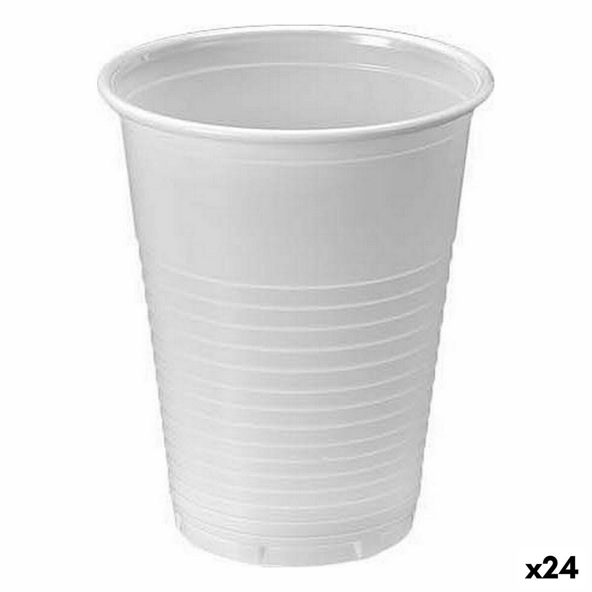 Set of reusable glasses Algon White 25 Pieces 200 ml (24 pieces)