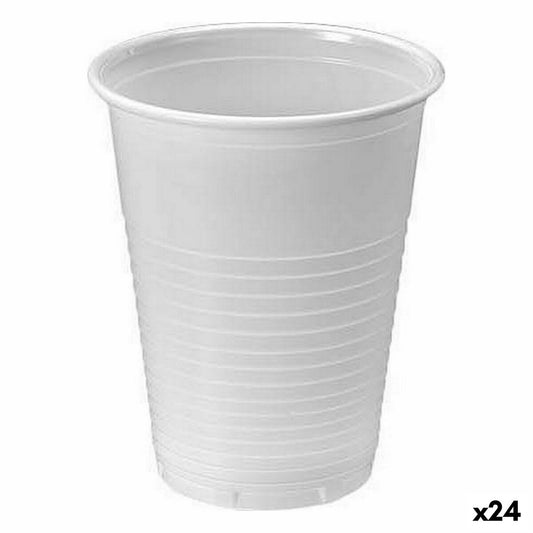 Set of reusable glasses Algon White 25 Pieces 200 ml (24 pieces)