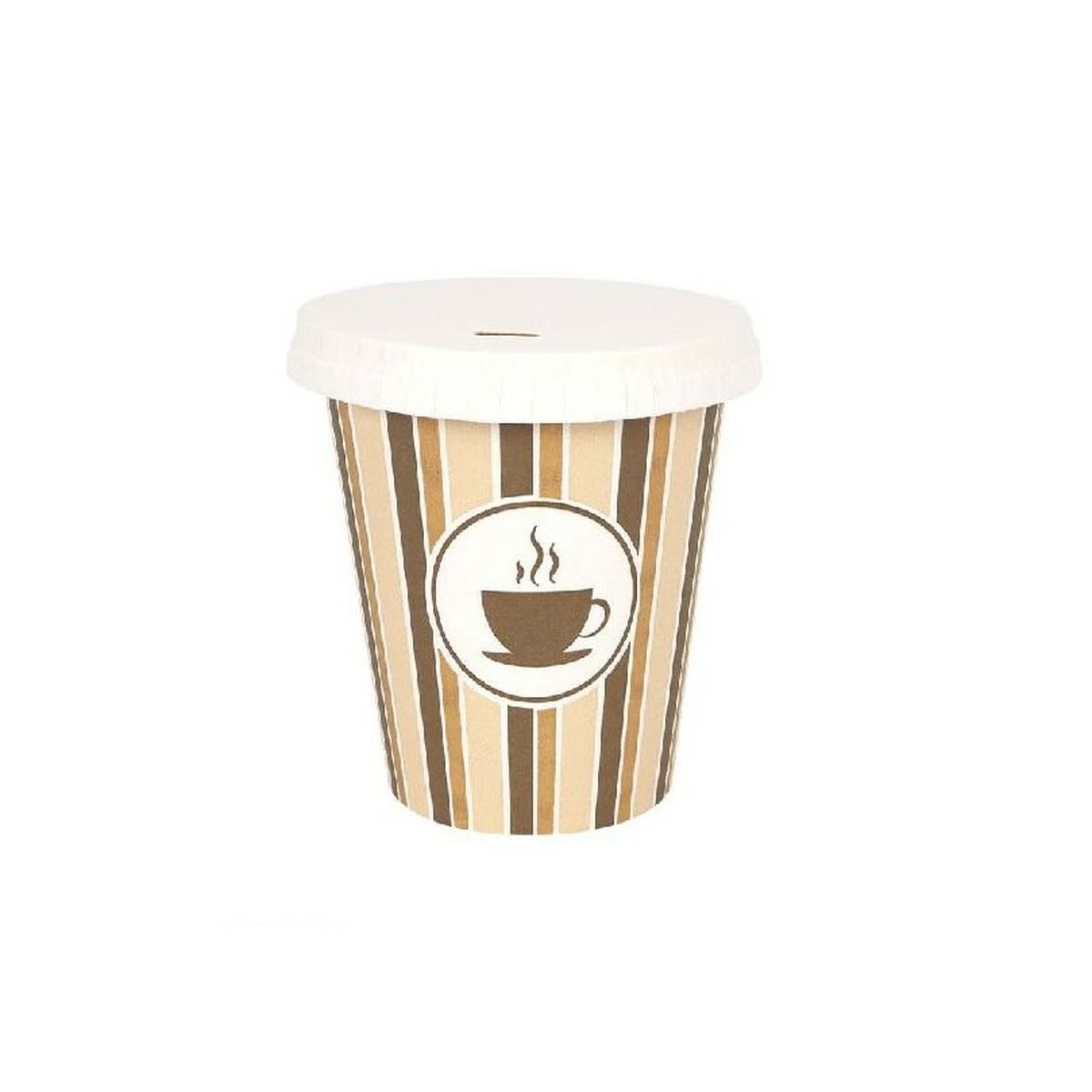 Algon Ice Cream Cup With Lid Disposable Coffee/Café Cardboard 6 Pieces 250 ml (20 pieces)