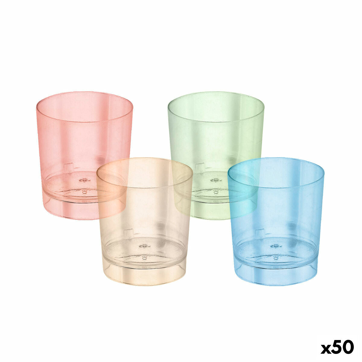 Set of shot glasses Algon Reusable 10 Pieces 35 ml (50 pieces)