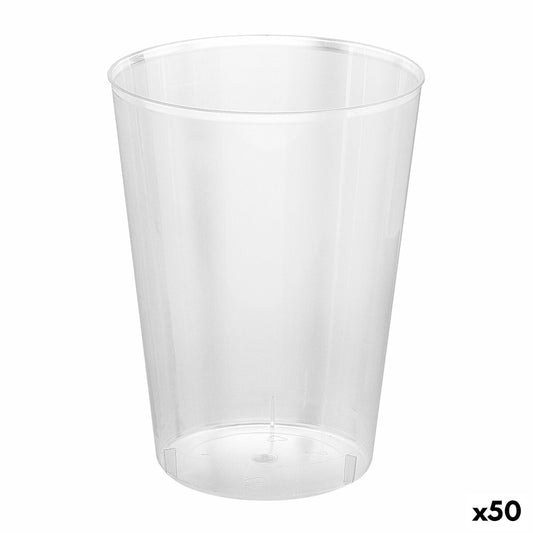 Set med återanvändbara glas Algon Cider Transparent 4 Delar 480 ml (50 antal)