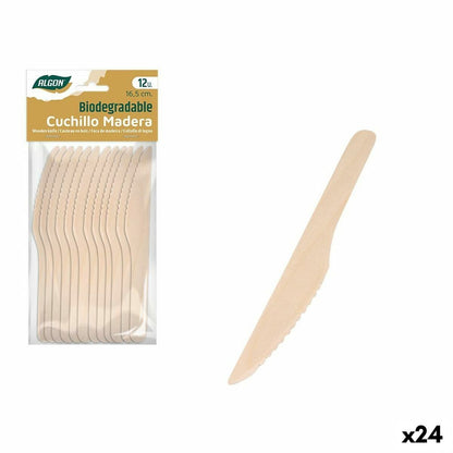 Knivset Algon Trä 12 Delar 16,5 cm (24 antal)