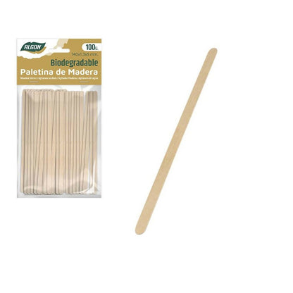 Coffee stirrer Algon Wood 140 x 1.3 x 5 mm (2400pcs)