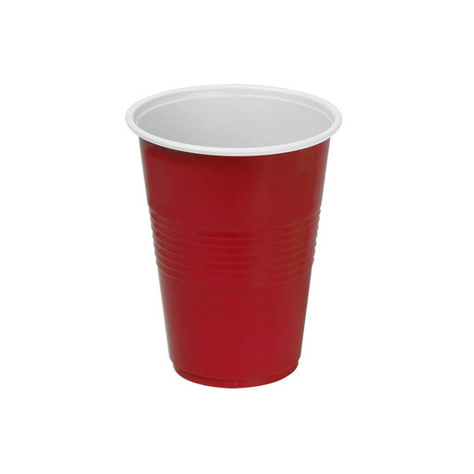 Set of reusable glasses Algon Plastic Red (180pcs)