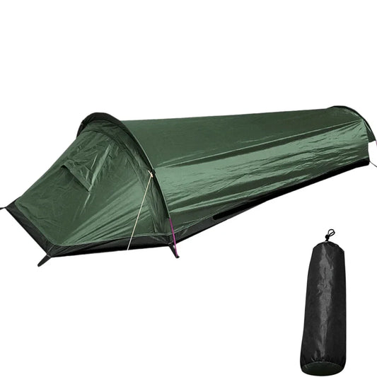 Ultralätt Enmanstält Grönt Vattenavvisande Campingtält Backpacking finns hos Aktivcamping