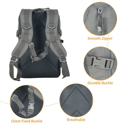 Ryggsäck Vattentät Taktisk Grå – Robust, Multifunktionell Backpack