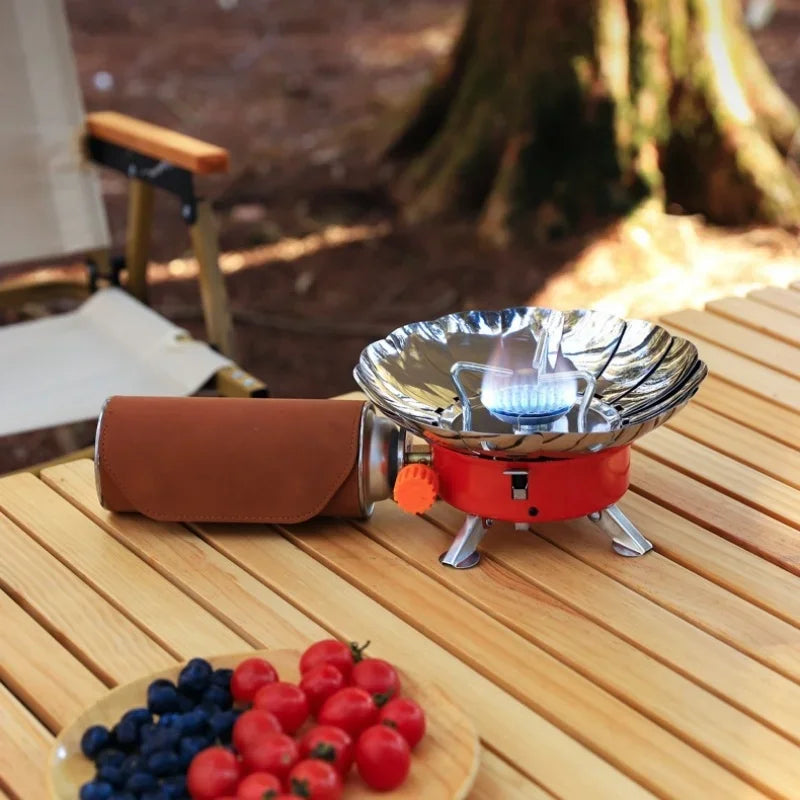 Vindskyddad Mini Fällbar Camping Gasolkök