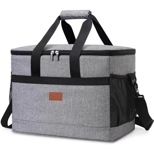 Large Soft Cooler Bag 32L with Hard Liner Grey Waterproof
