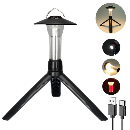 Campinglykta med magnetisk USB uppladdningsbart batteri 3000mAh