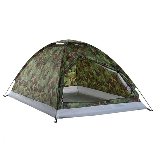 Campingtält Kamouflage för 2 Personer Lättvikts Tält Outdoor-0