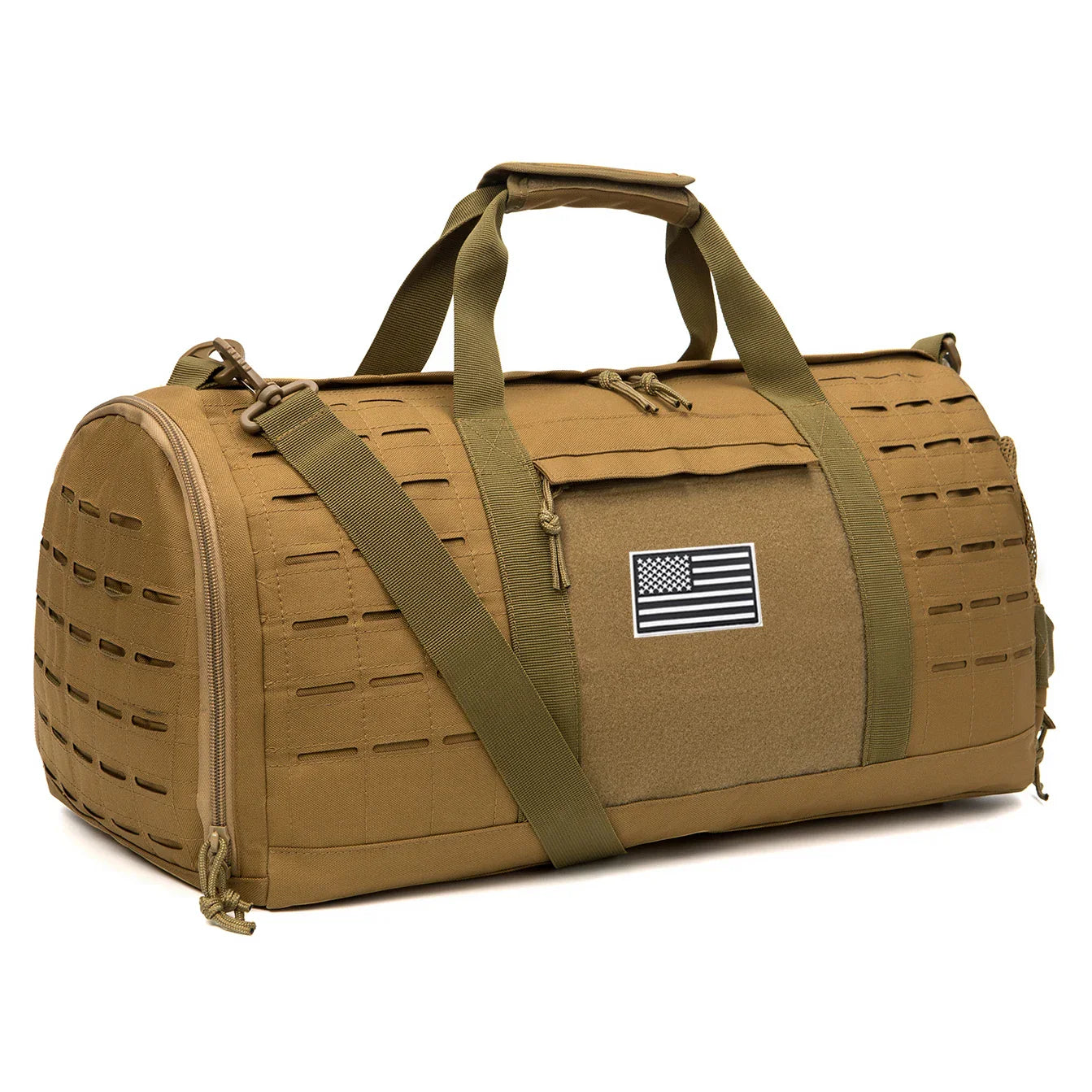 Taktisk Sport Gym Resväska Duffel Bag Khaki 40L