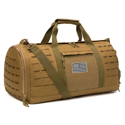 Taktisk Sport Gym Resväska Duffel Bag Khaki 40L