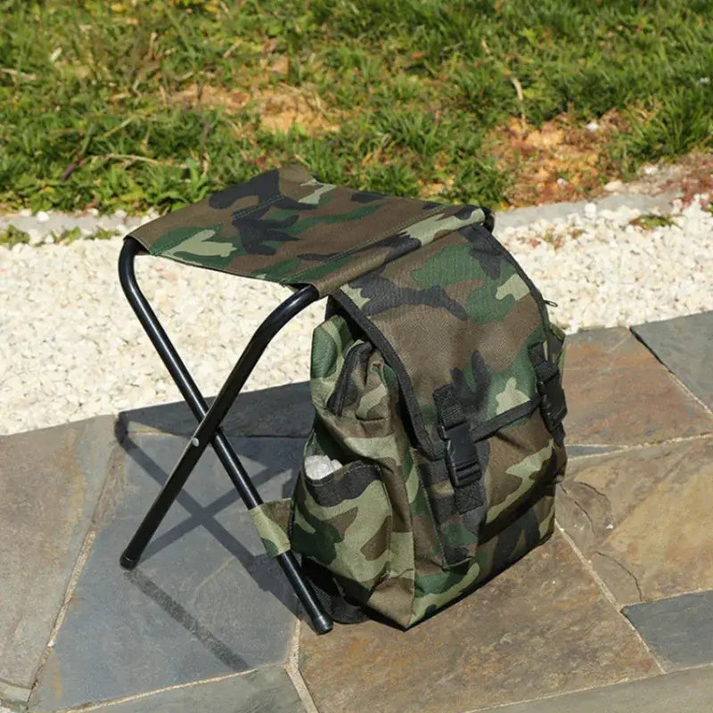 Hopfällbar Fiskestol Ryggsäck Smidig Outdoor Camping Stol finns hos Aktivcamping