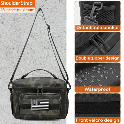 Outdoor Crossbody Duffelväska Svart stor kapacitet och hållbar polyester
