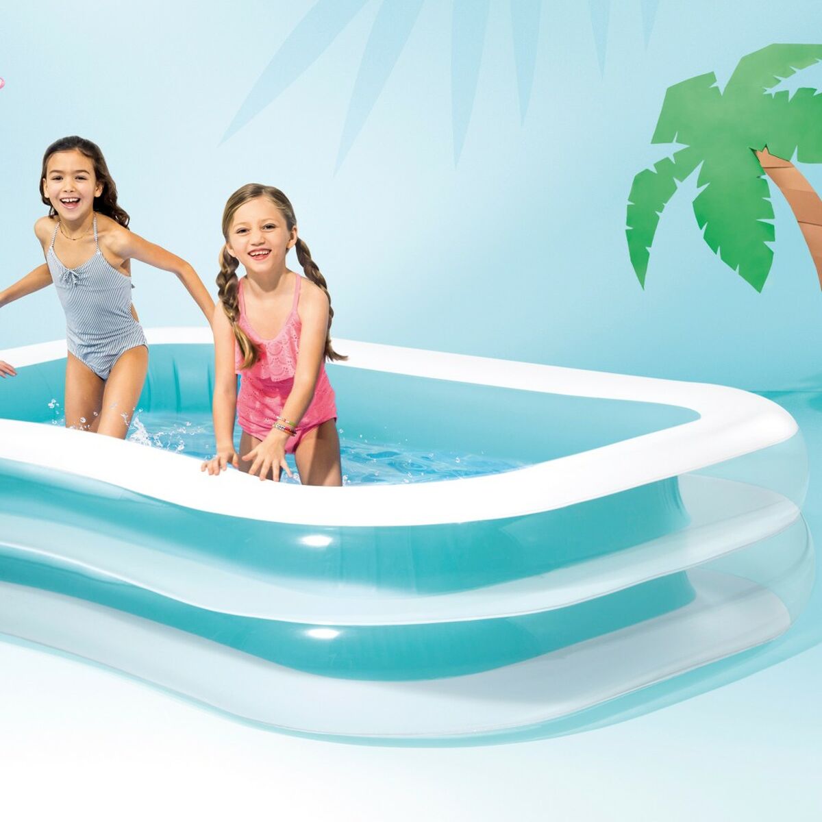 Unlockable pool Intex White/Green 770 L 262 x 56 x 175 cm (2 pieces)