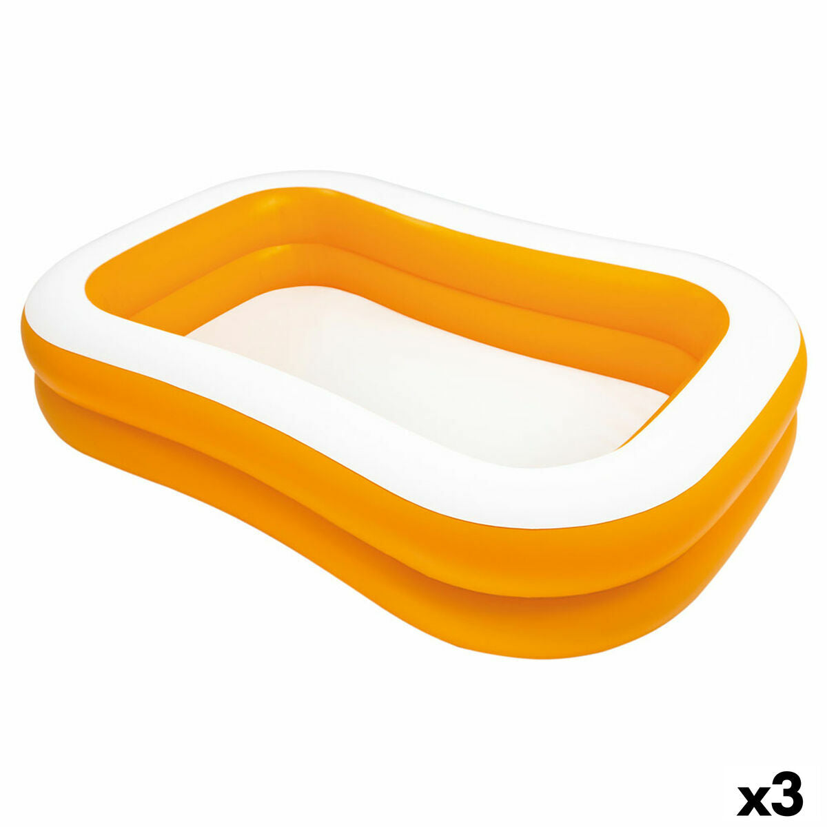 Unlockable pool Intex Mandarin Orange 600 L 229 x 48 x 152 cm (3 pieces)