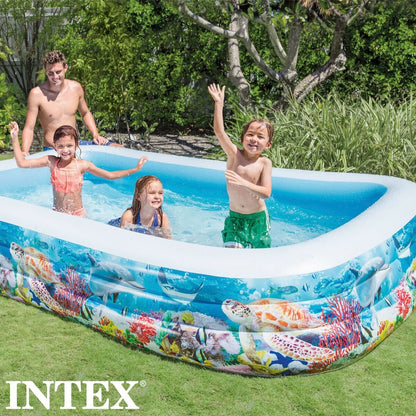 Inflatable children's paddling pool Intex Tropical 1020 L 305 x 56 x 183 cm (2 pieces)