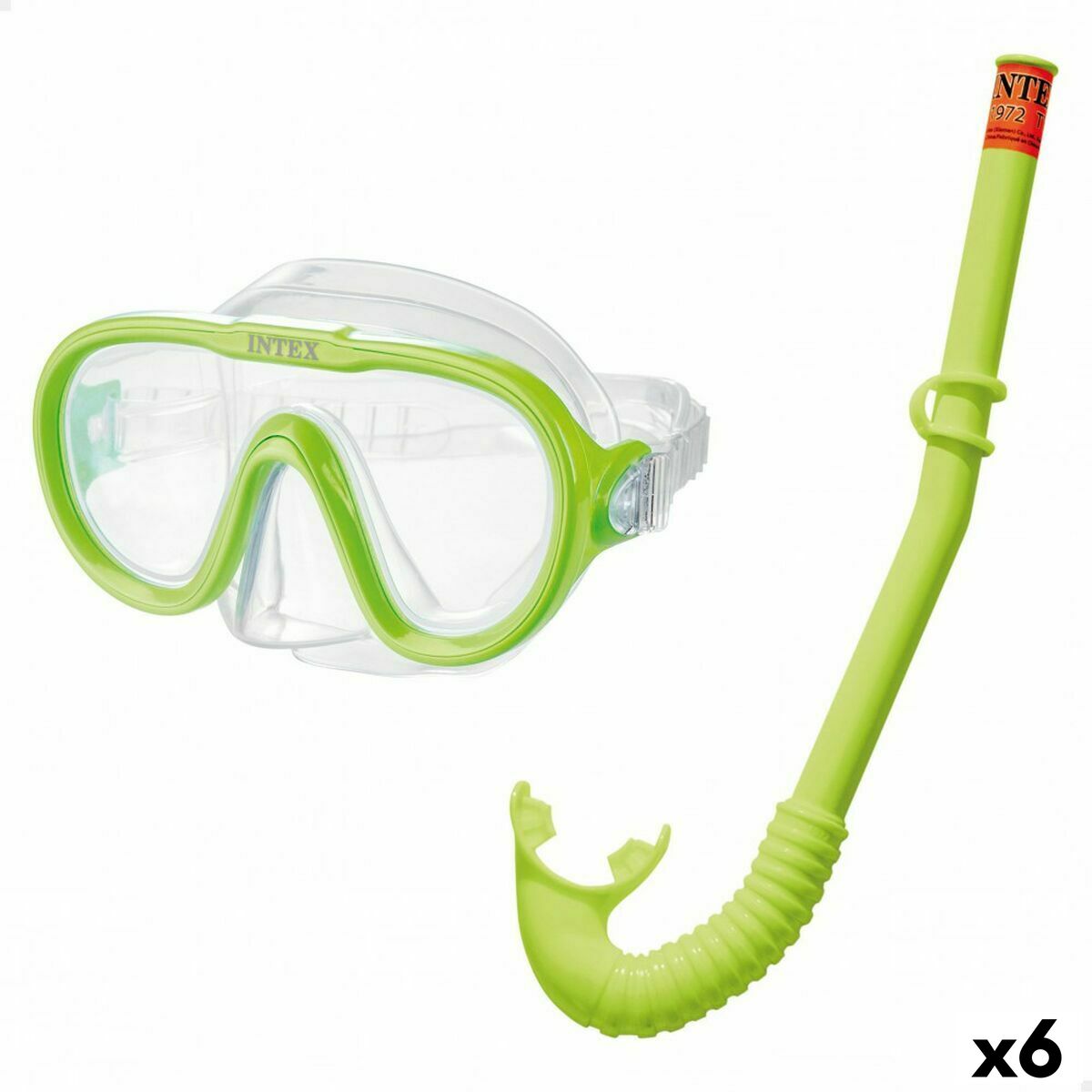 Snorkel och cyklop Intex Adventurer Grön