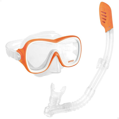 Snorkel och cyklop Intex Wave Rider Orange