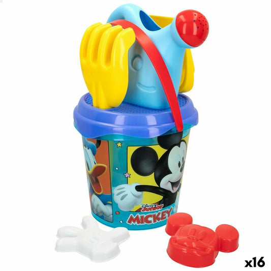 Strandleksaker set Mickey Mouse Ø 18 cm (16 antal)