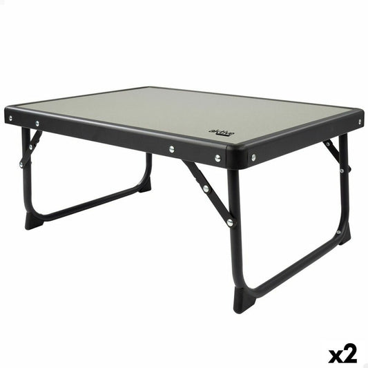 Folding table Aktive Camping Grey 56 x 25 x 40 cm (2 pieces)