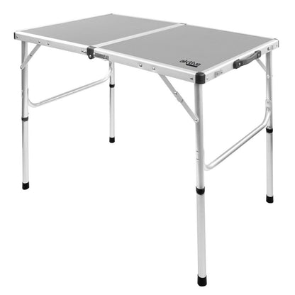 Folding table Aktive Camping Grey 90 x 70 x 60 cm (2 pieces)