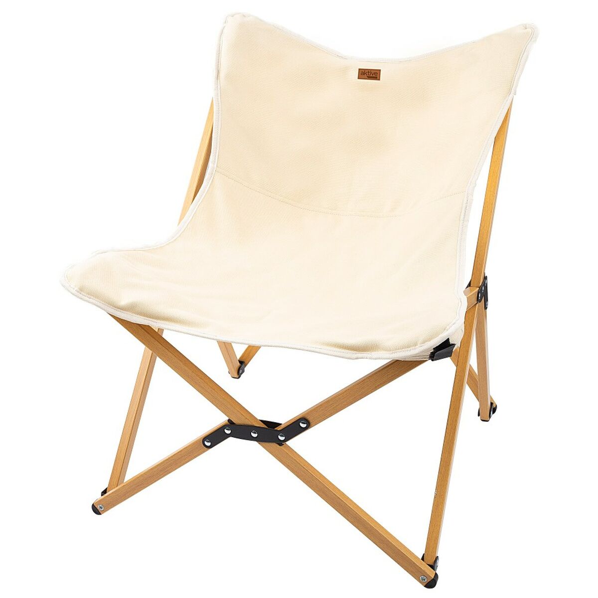 Folding camping chair Aktive Jord 58 x 73 x 61 cm (2 pieces)