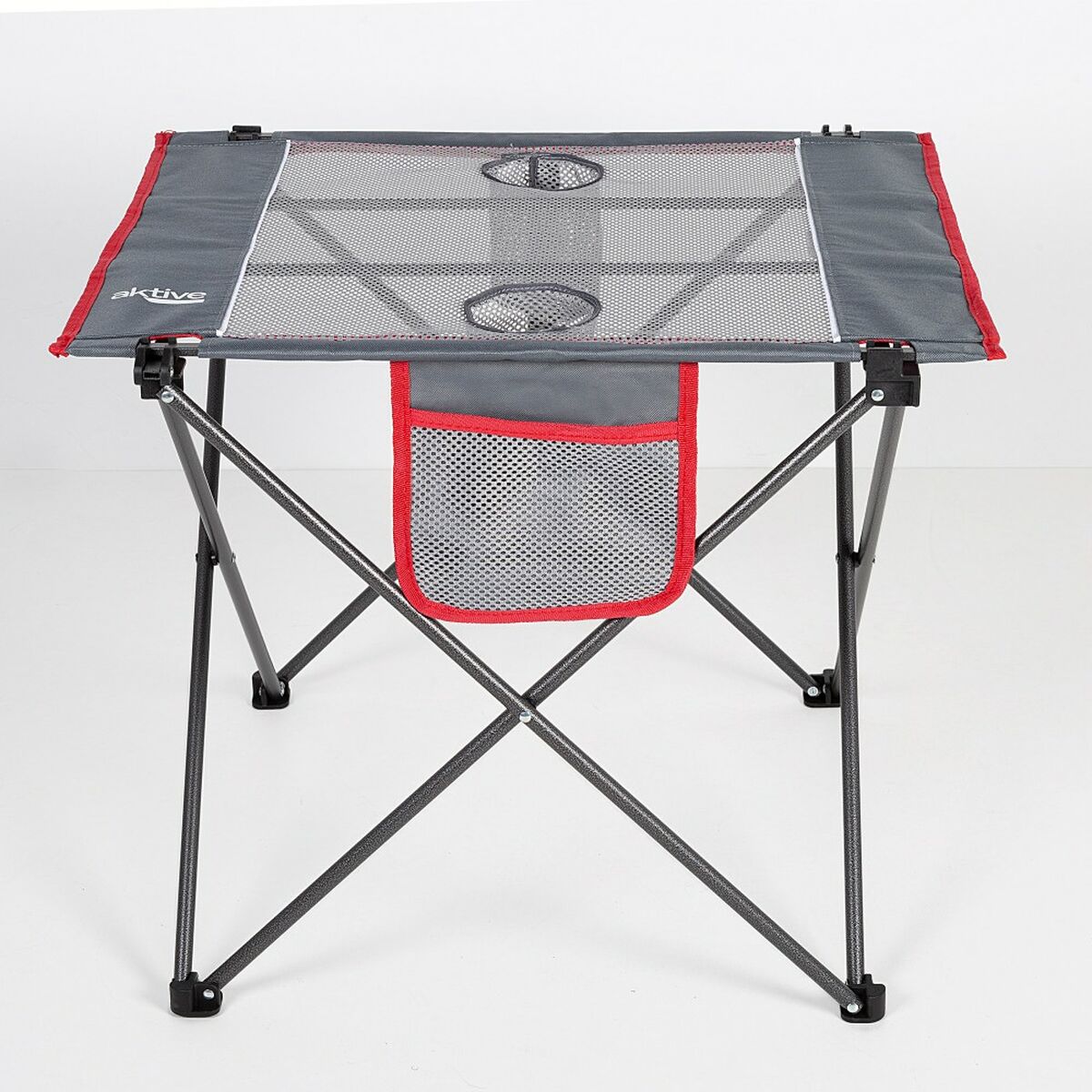 Folding table Aktive Camping Grey 62 x 50 x 50 cm (2 pieces)