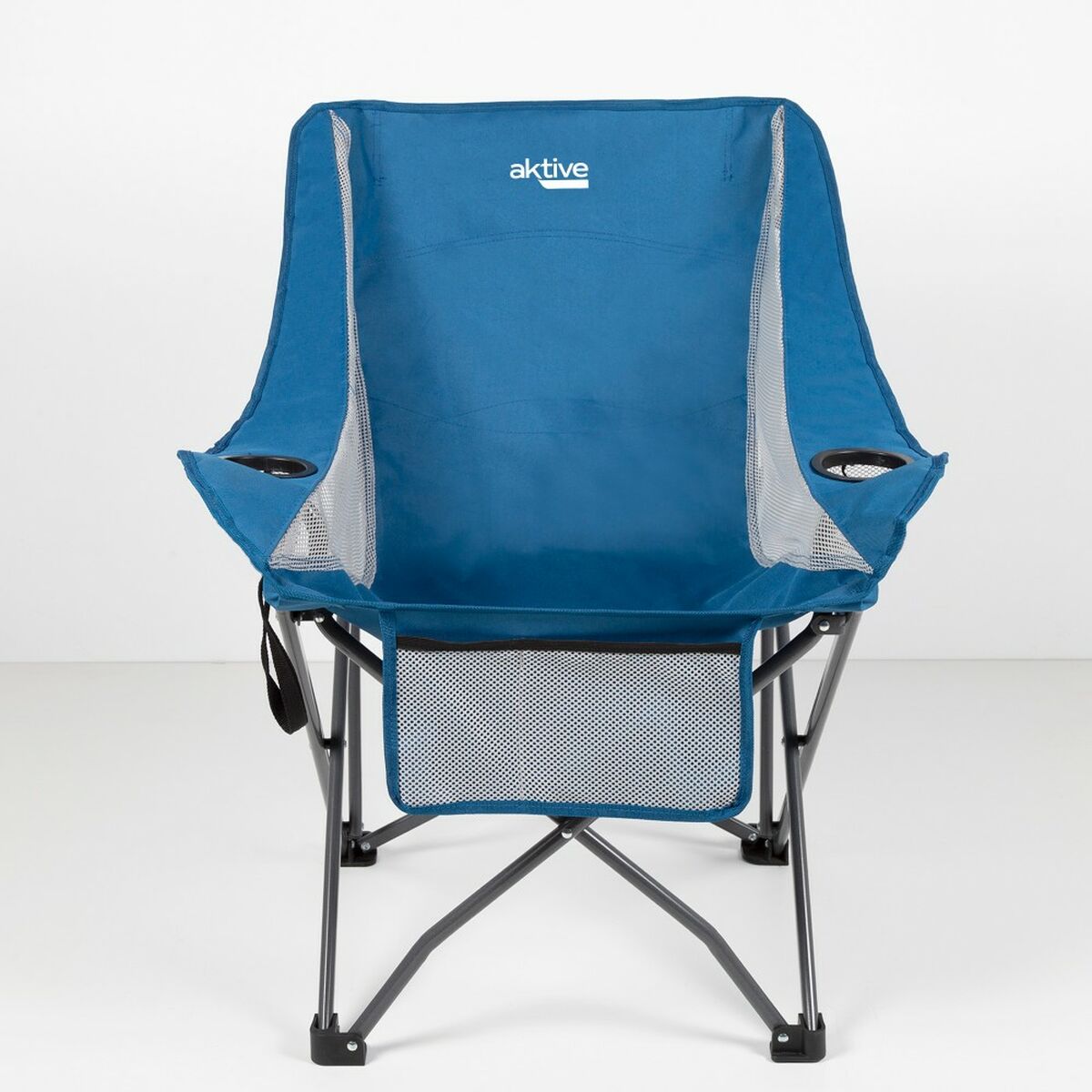 Folding camping chair Aktive Blue 48 x 86 x 50 cm (2 pieces)