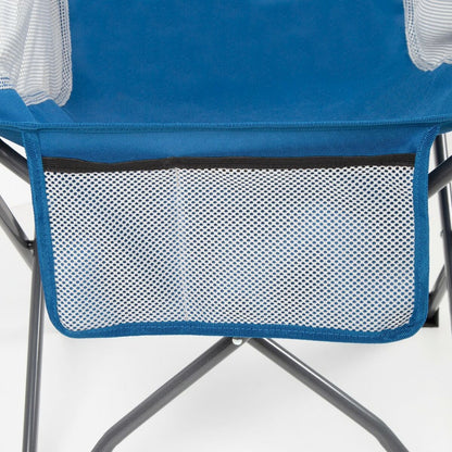 Folding camping chair Aktive Blue 48 x 86 x 50 cm (2 pieces)