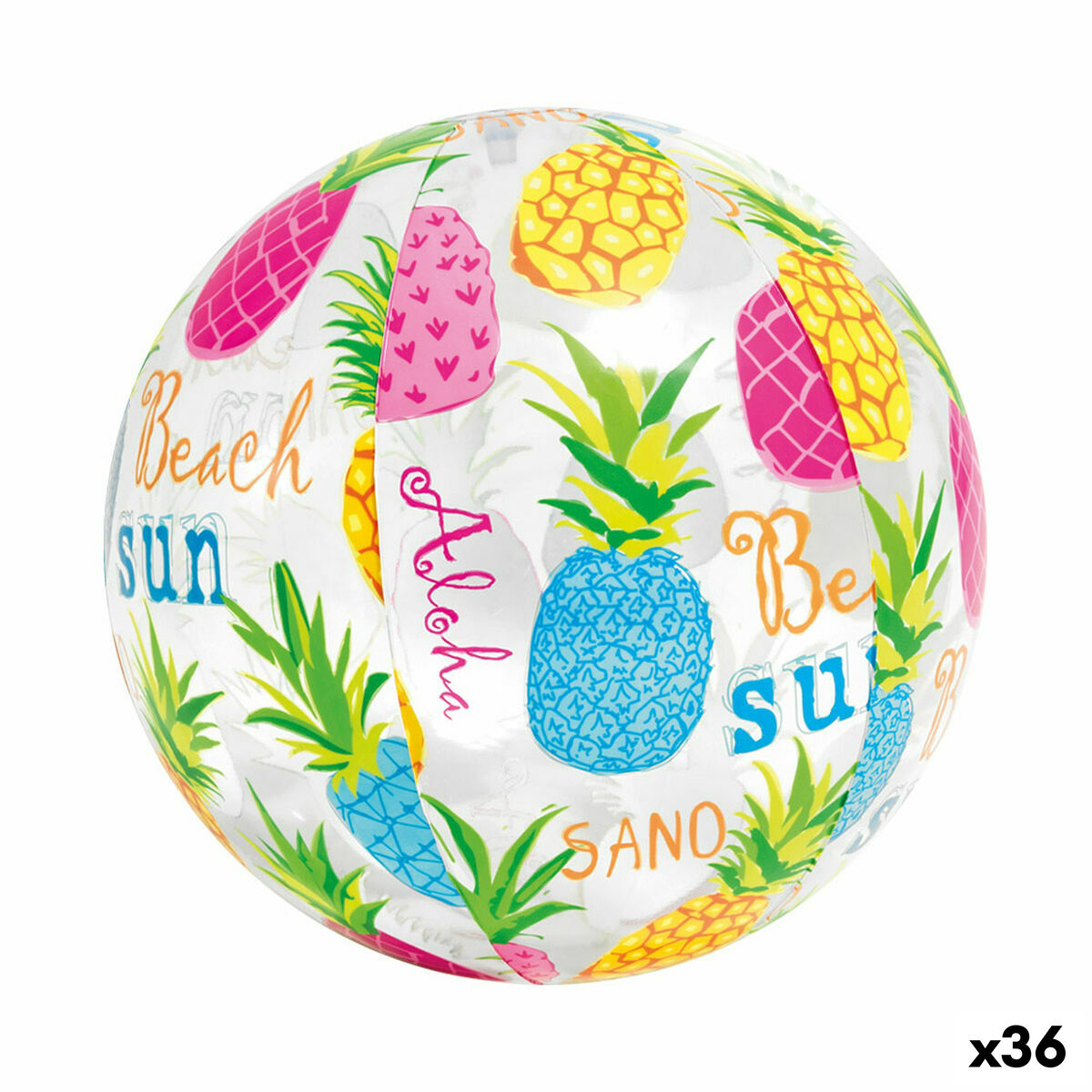 Strandboll Intex Ø 51 cm PVC (36 antal)