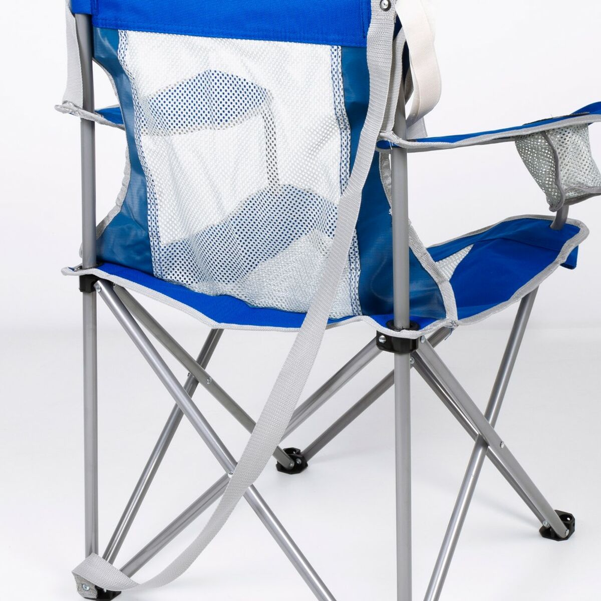 Folding camping chair Aktive Blue Grey 46 x 82 x 46 cm (4 pieces)