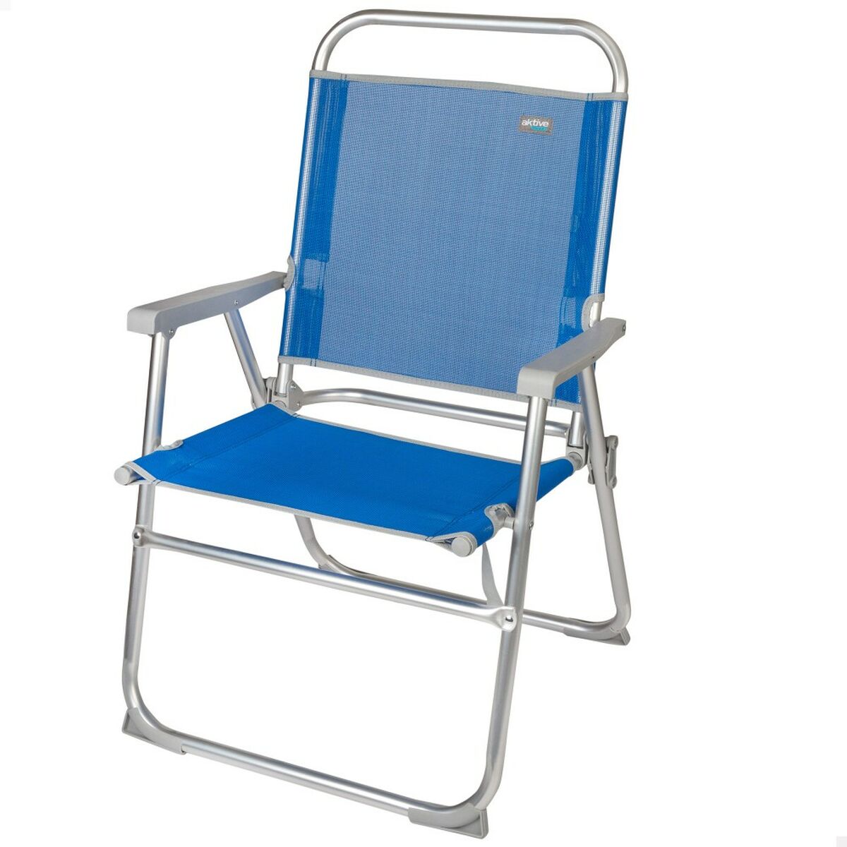 Beach chair Aktive Gomera Blue 48 x 88 x 50 cm Aluminum Foldable (4 pieces)