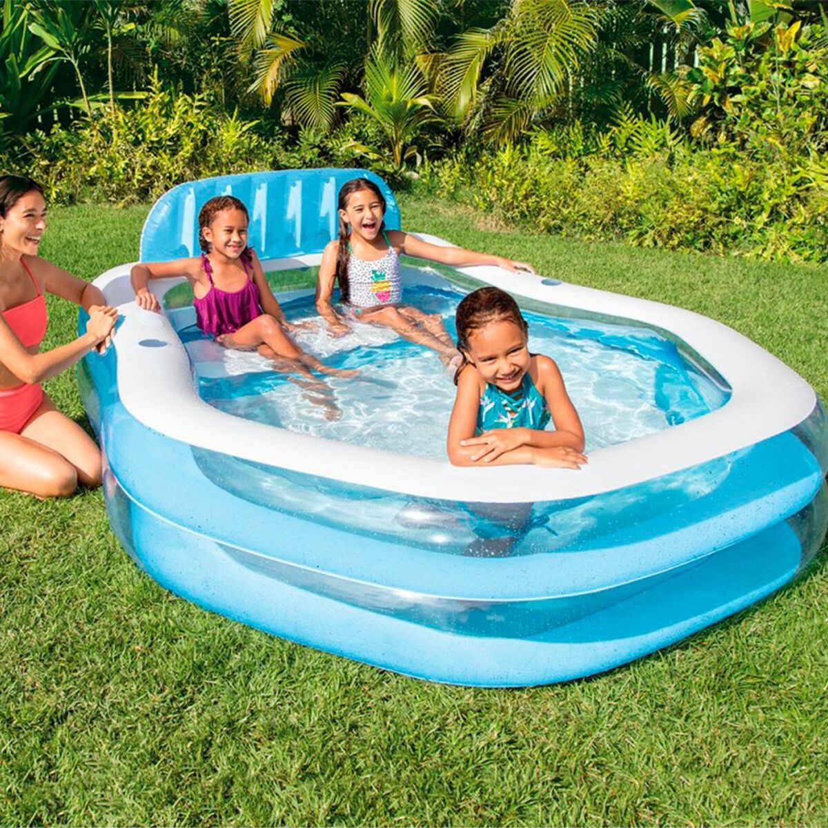 Unlockable pool Intex Blue 530 l 229 x 135 x 191 cm (2 pieces)