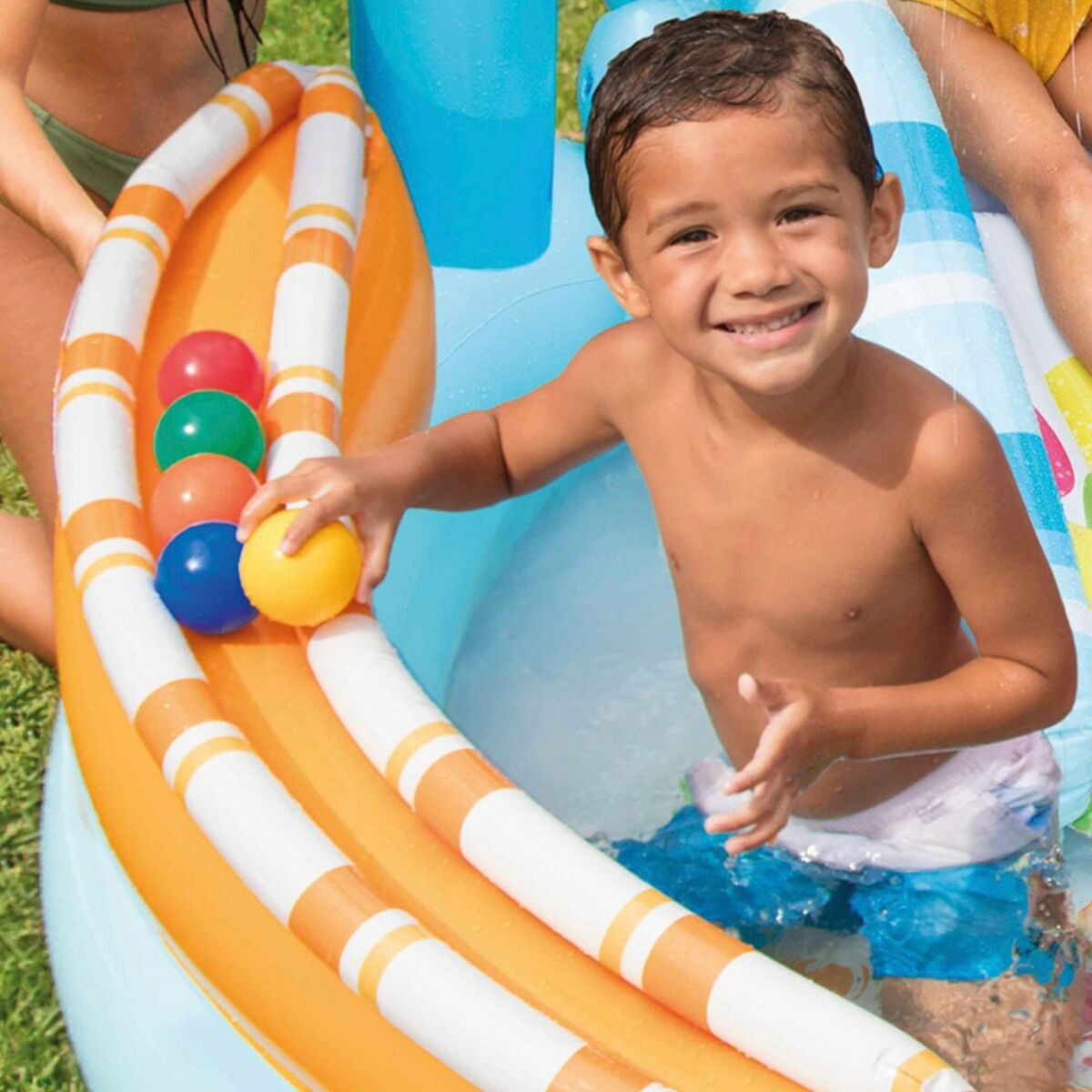 Inflatable children's paddling pool Intex Candy 165 L 170 x 122 x 168 cm (2-pack)