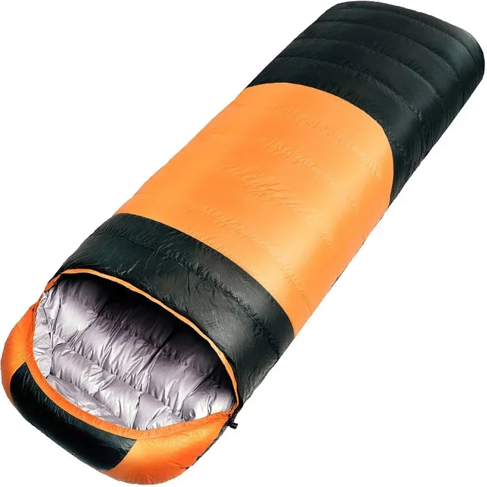 Uppvärmd Vintercamping Sovsäck 4Area USB med Dunfyllning