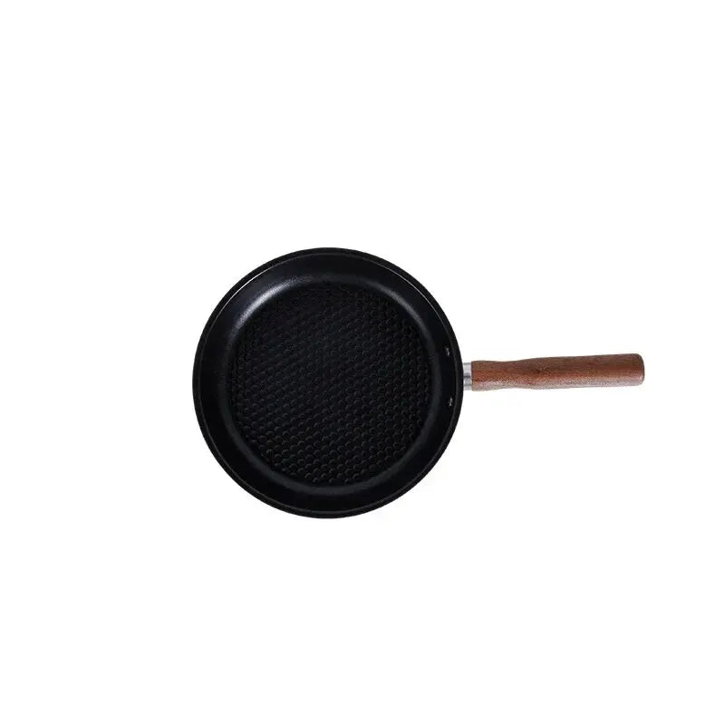Camping Stekpanna Non-Stick Rostfritt Stål Lättviktsdesign Silver
